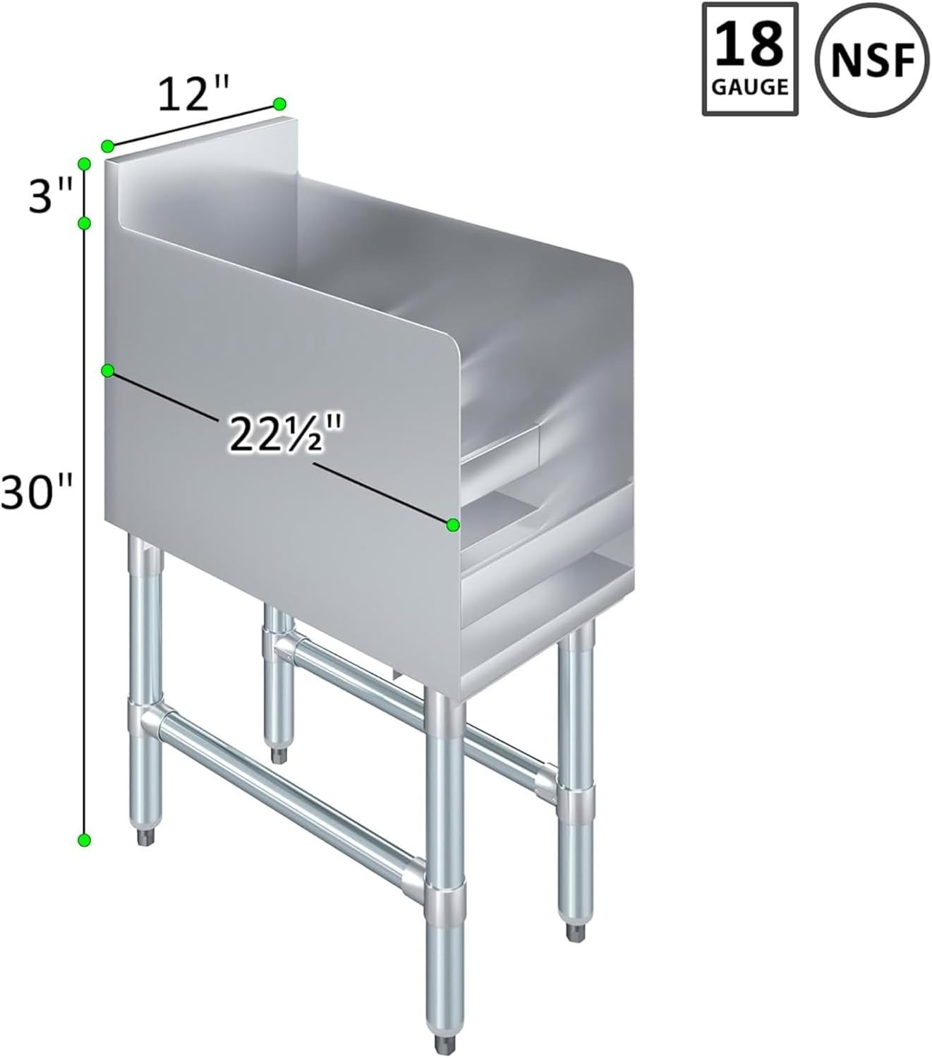 4-Tier Stainless Steel Liquor Display Rack | Commercial Bar Bottle Organizer