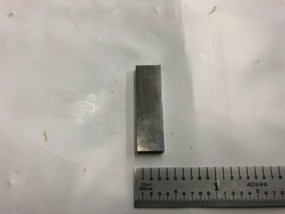 .119 Unknown Brand Rectangular Steel Gage Gauge Block.