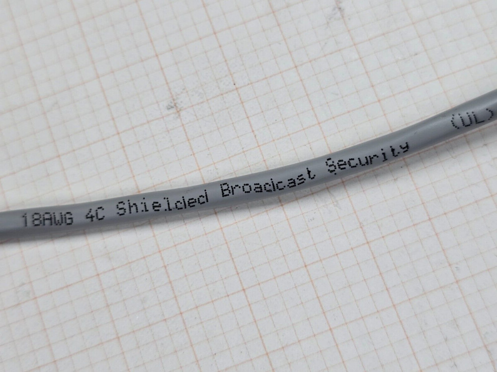 Priority Wire 18/4C Shielded Broadcast Sound/Security Cable Riser CMR Gray /50ft