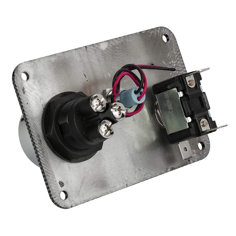 DC12V Racing Car Ignition Switch Panel Carbon Fiber Rocking Switch+Engine Sta...