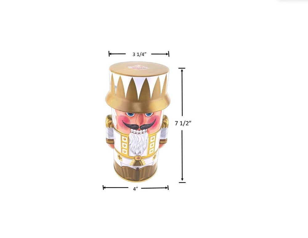 Wicklein Nutcracker Tin Cherry Fruit Filled Chocolate Gingerbread Lebkuchen 200g