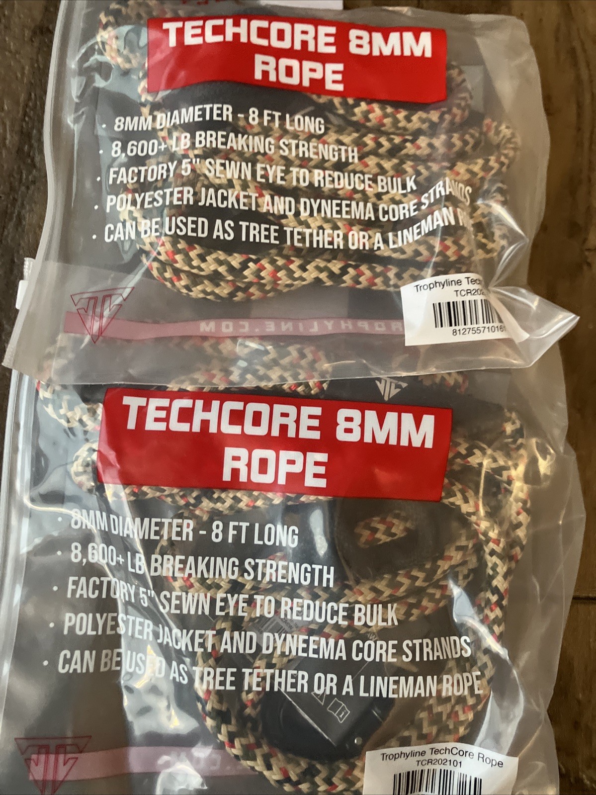 Trophyline Covert Ultra Hunting Saddle Kit Gray L/XL 2 Pouches 2 Ropes Amsteel