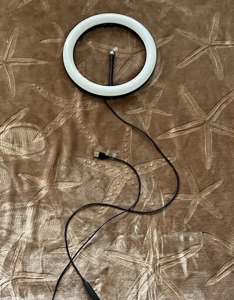 LED Ring Light  USB-Powered Portable White Light