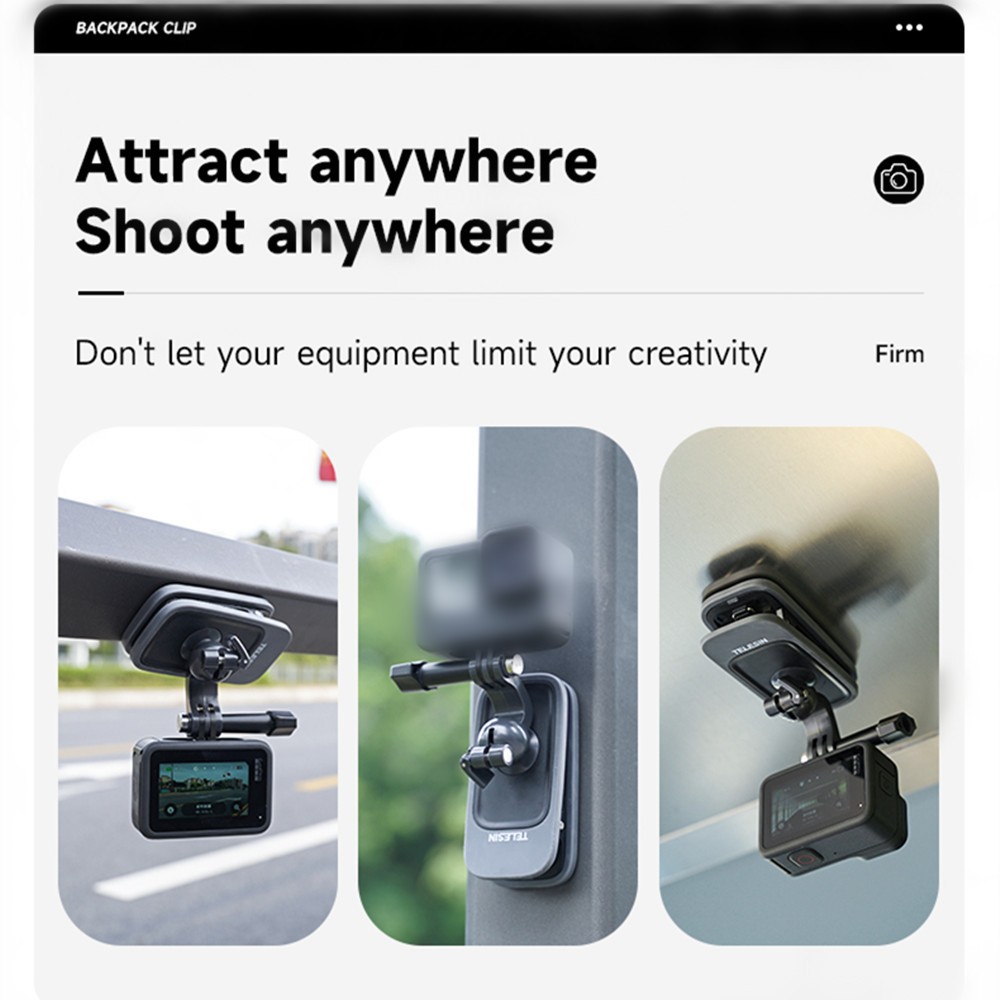 Universal Backpack Clip Mount Holder for GoPro Hero Action Camera Accessories c