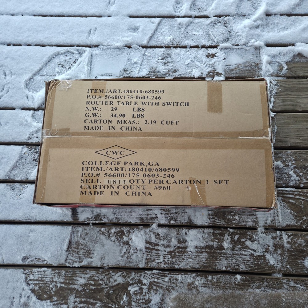 NEW Mastergrip Benchtop Router Table – In Box – Local Pickup
