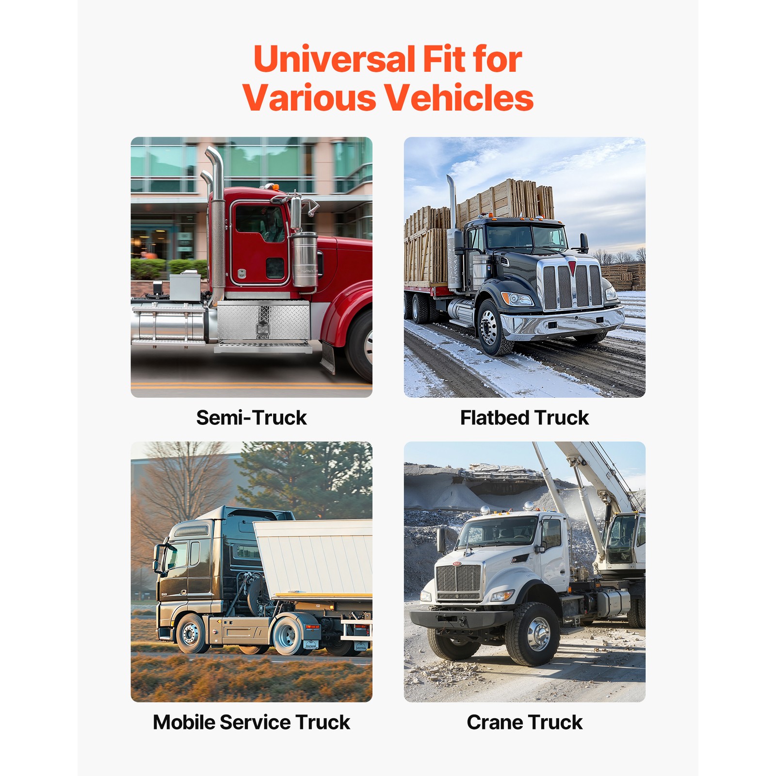 Uimoso Semi-Truck Aluminum Step Tool Box 30" x 29.5" x 15.8" for Heavy-Duty Use