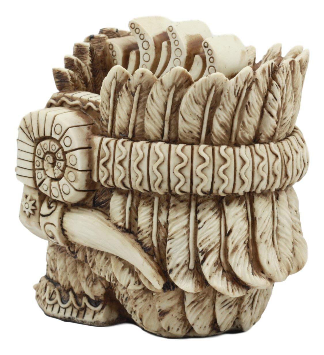 Ebros Aztec Empire Emperor Montezuma Skull Statue Tenochtitlan King Moctezuma