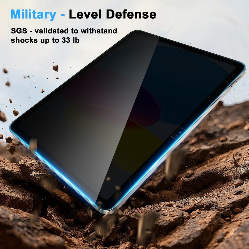 JSUSOU Privacy Screen Protector for iPad 11th Gen(A16) 11"