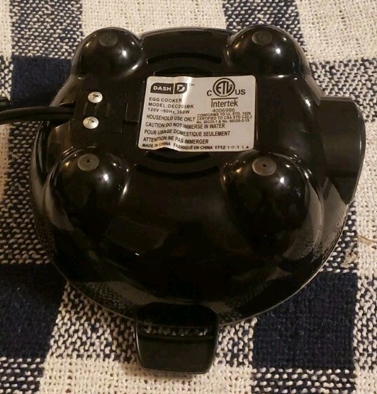 DASH Rapid Egg Cooker Electric 6 Egg Capacity DEC005BK Replacement Base Only
