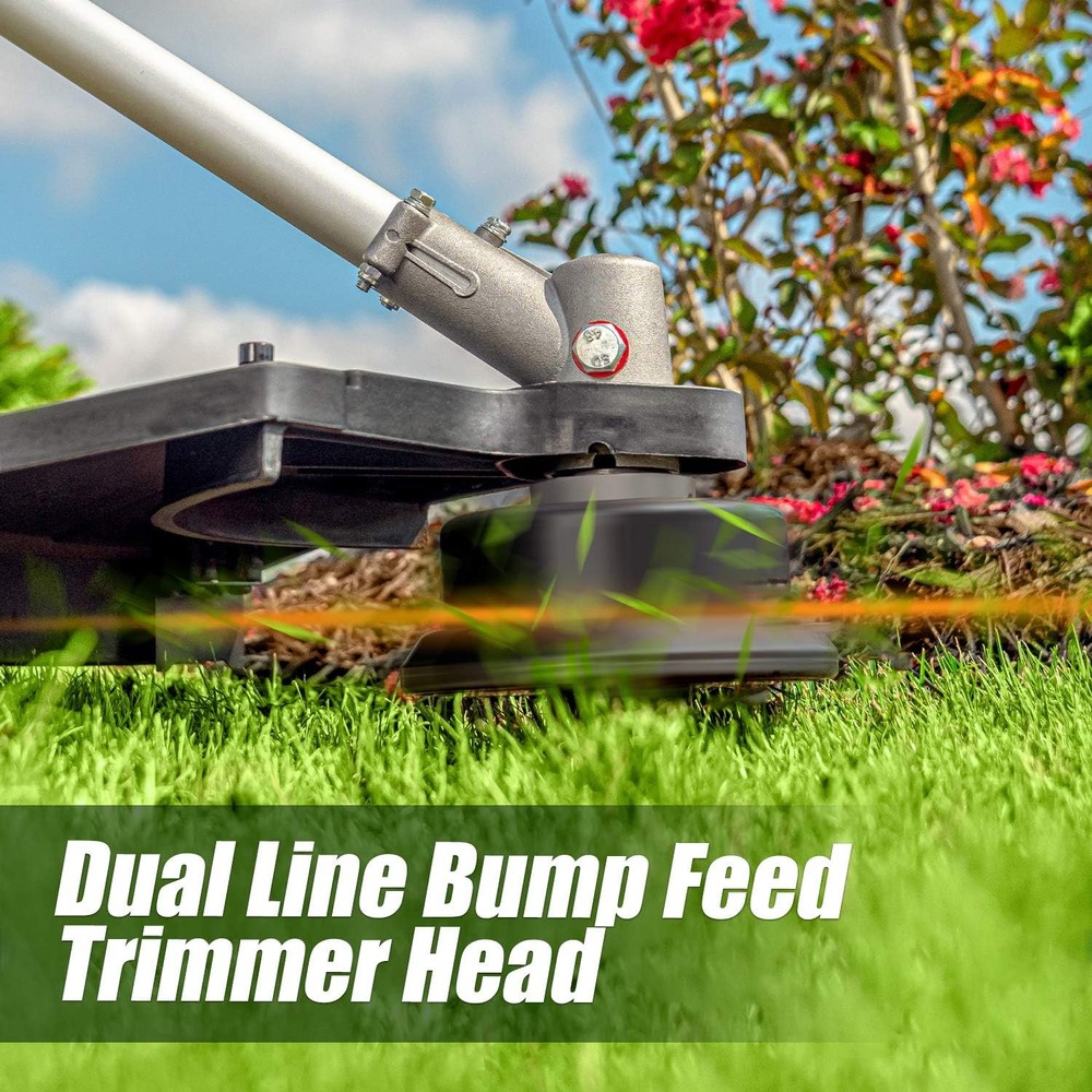 LawnMaster NPTGSP2517A No Pull Gas Grass Trimmer 25cc