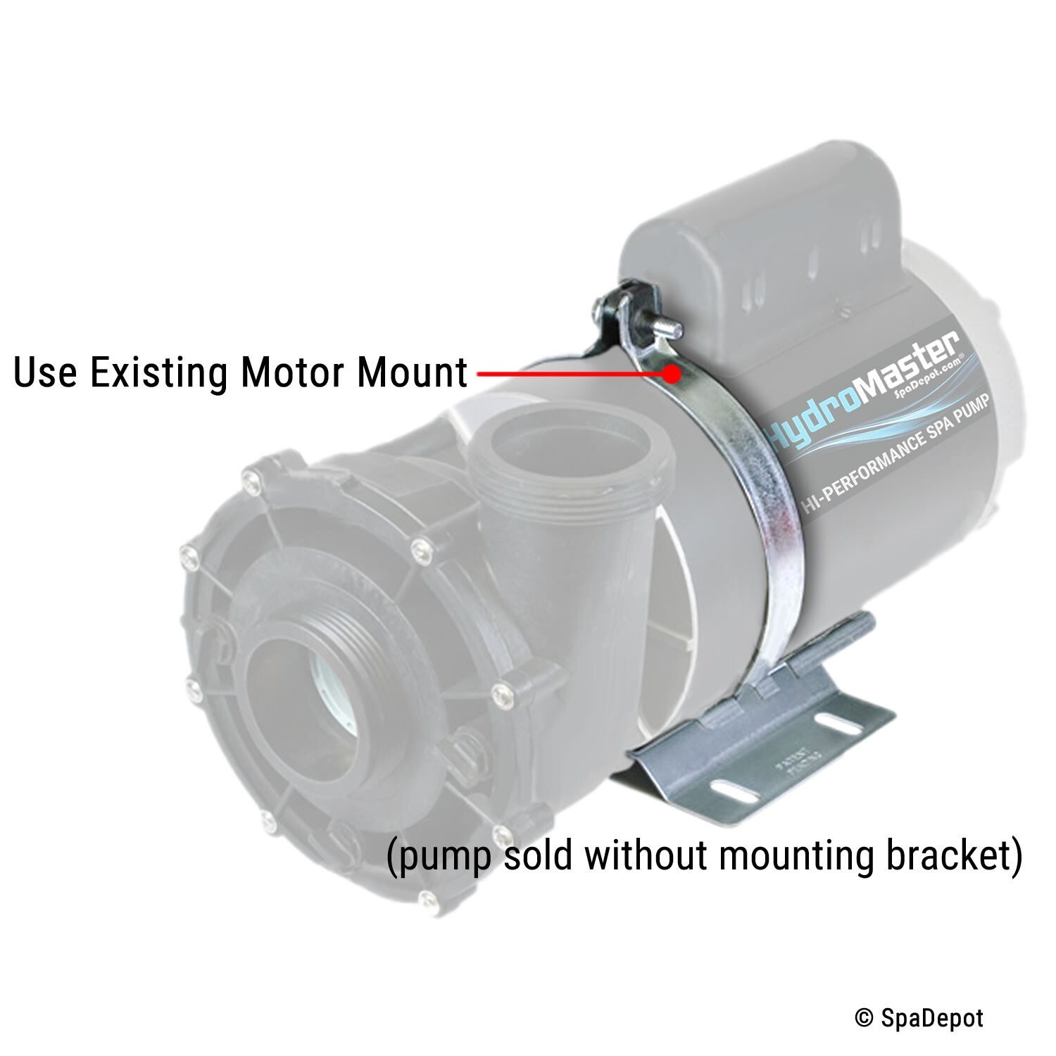 HydroMaster Hot Tub Spa Pump for Jacuzzi­® Sundance® 6500-352 2.5HP 1-Speed 240V