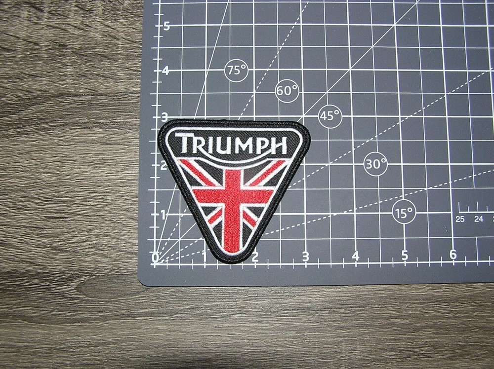 Triumph Motorcycle Embroidered Iron On Patch 3" x 3"