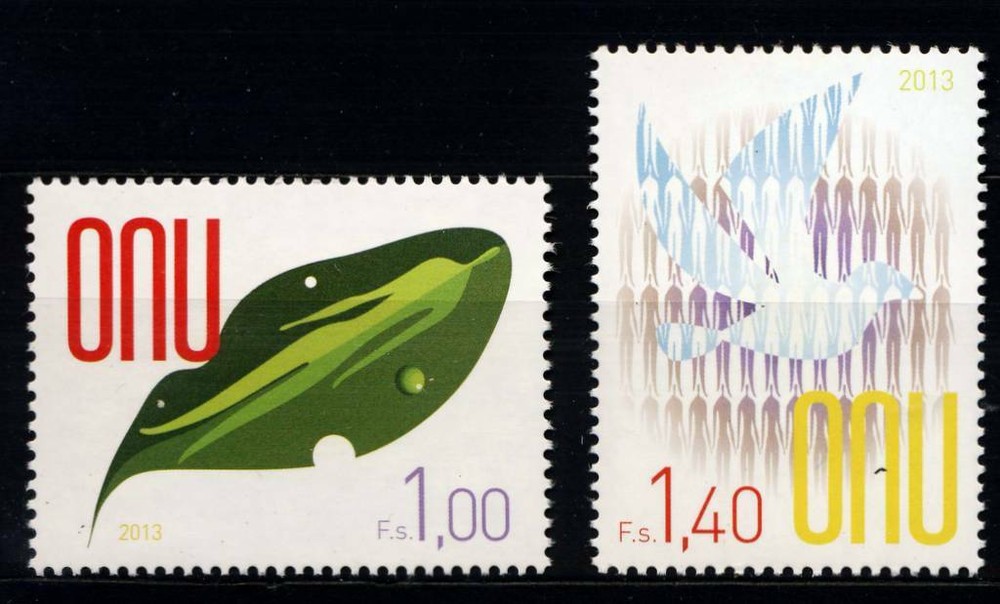 UN - Geneva . 2013 Definitive Stamps . Mint Never Hinged
