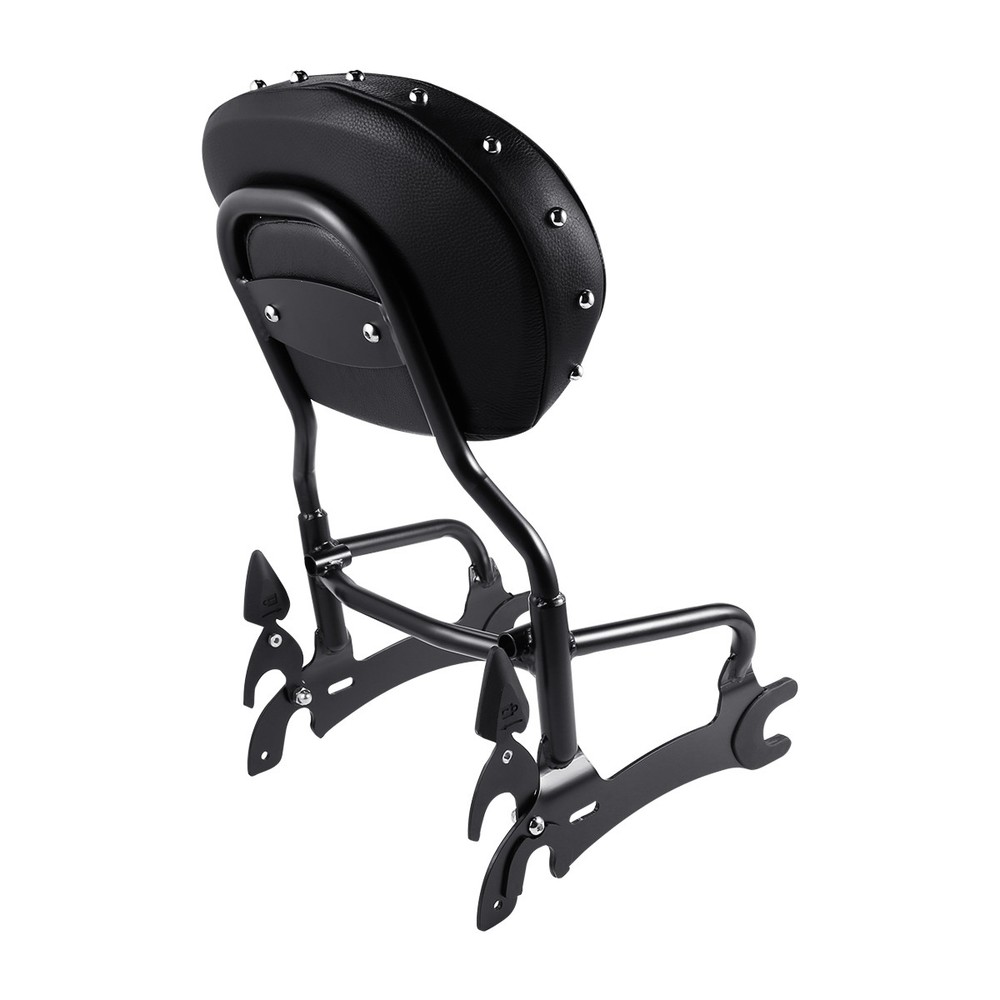 12" Backrest Sissy Bar Pad & Quick Release Spools For Indian Chieftain 2014-22