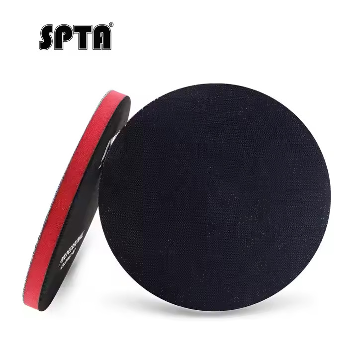 SPTA 1Pc 3/5/6 inch 1000 Grit Orange Peel Remover Denim Hook Loop Polishing Pad