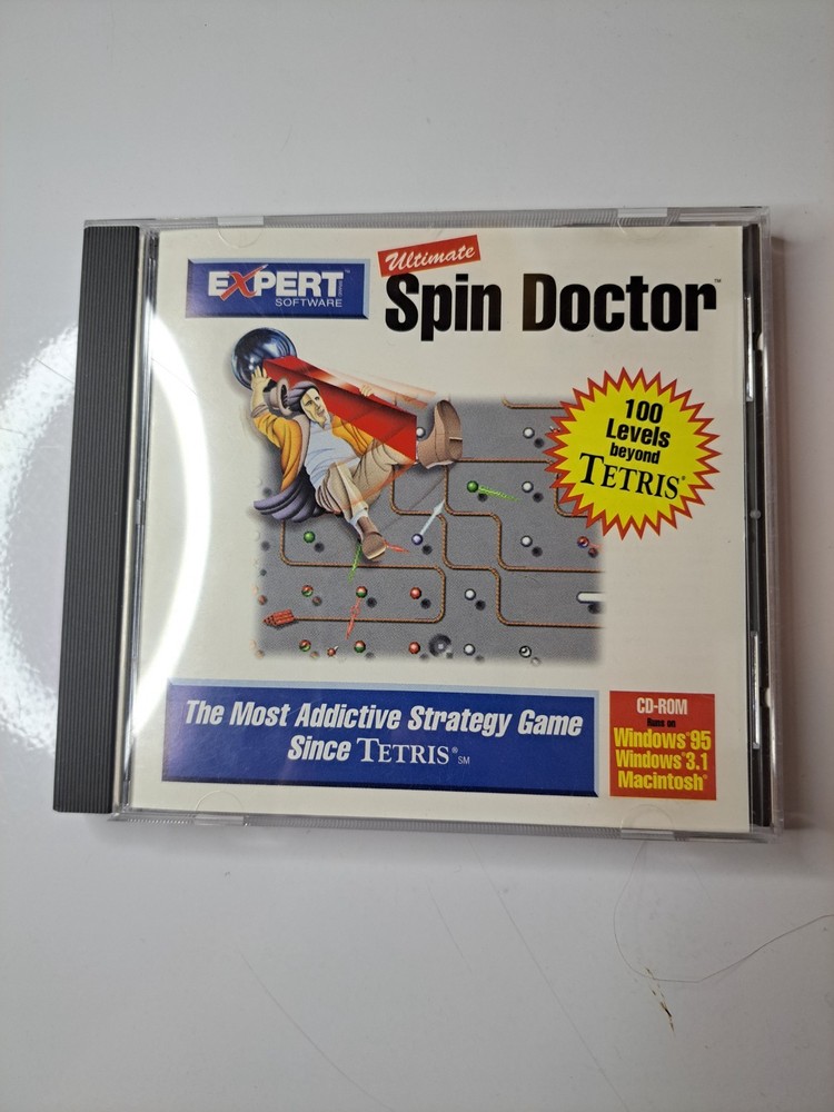 ULTIMATE SPIN DOCTOR Expert Software Game Windows 3.1/95/Mac CD-ROM Game 1997