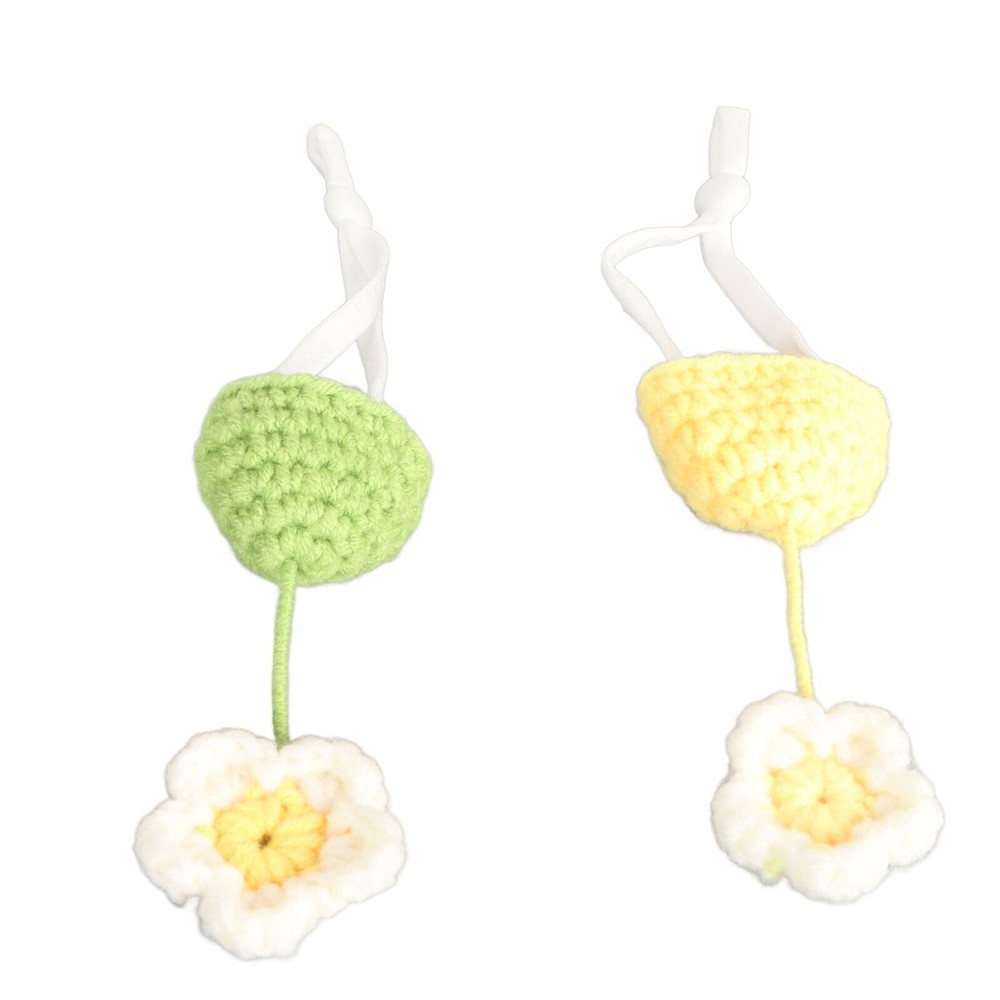 2Pcs Cute Tiny Hamster Hat with Adjustable Strap Mini Hand Knitted Hats