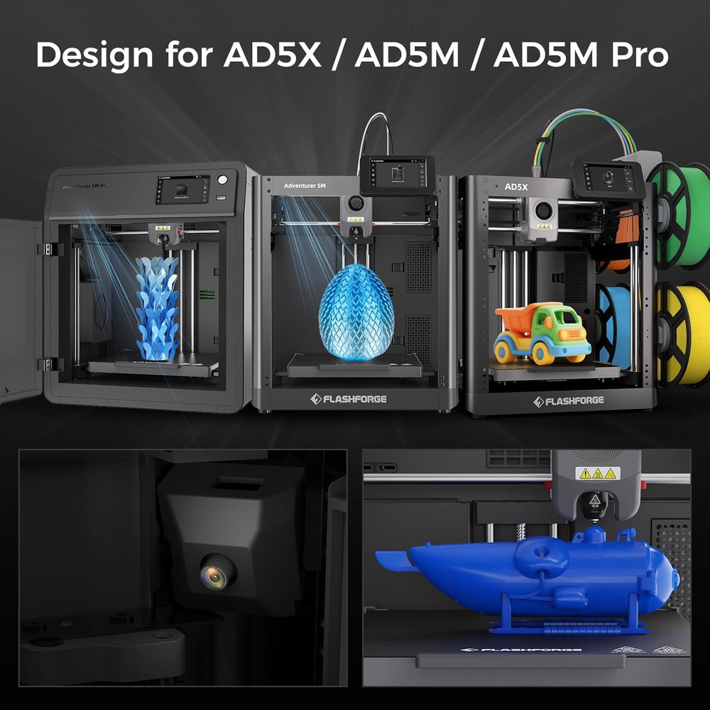 Official Original FLASHFORGE Camera Smart Kit, 3D Printer Camera Real-Time Monit