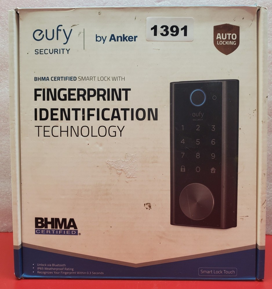 Eufy Security Smart Fingerprint/Bluetooth Touch Lock (T8510) Security Lock