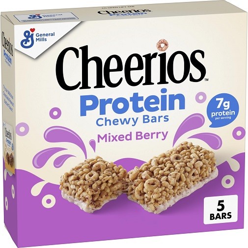 Cheerios Chewy Protein Bars Mixed Berry