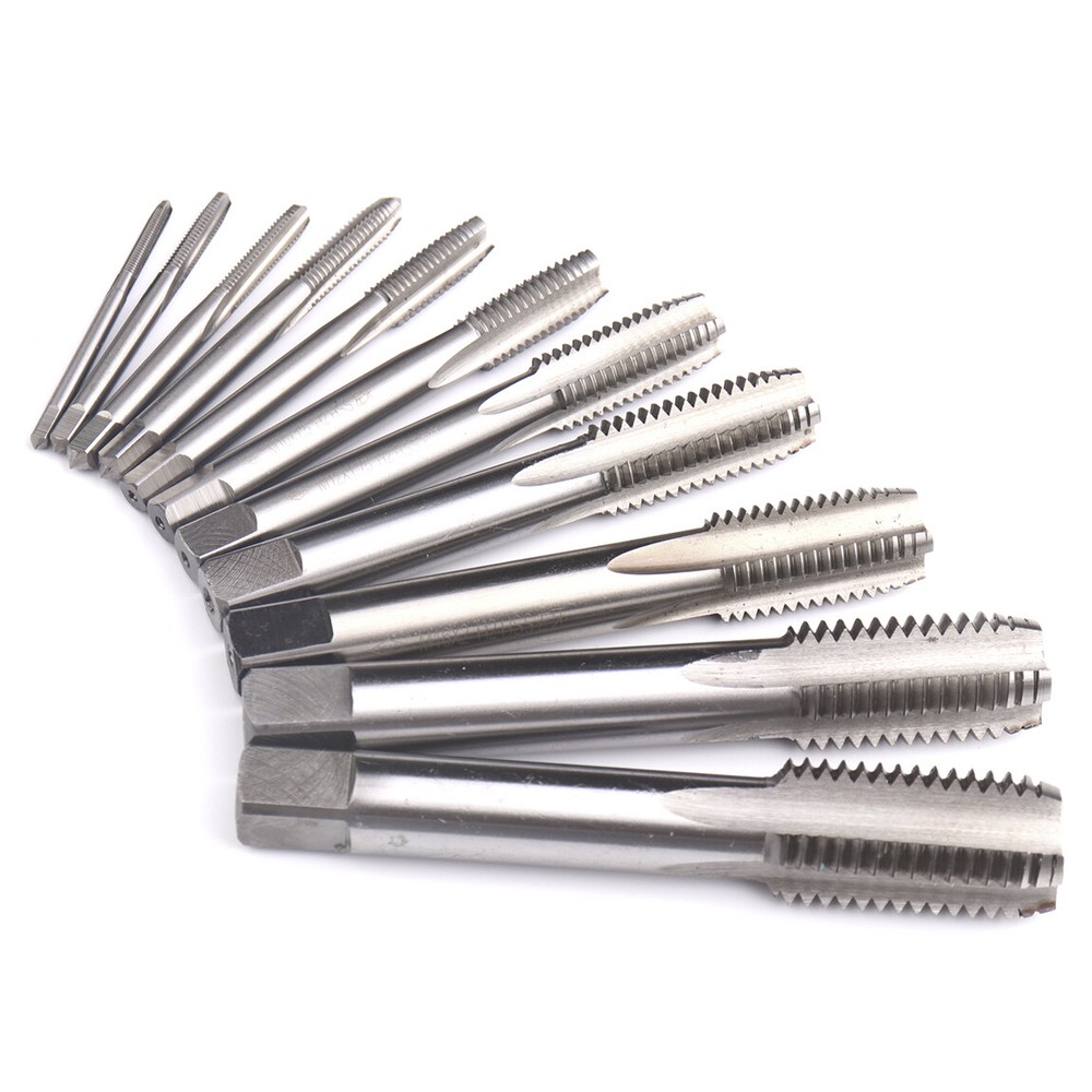 HSS Metric Hand Machine Tools M3-M20 11 Sizes Left Hand Thread Tap Drill Bits