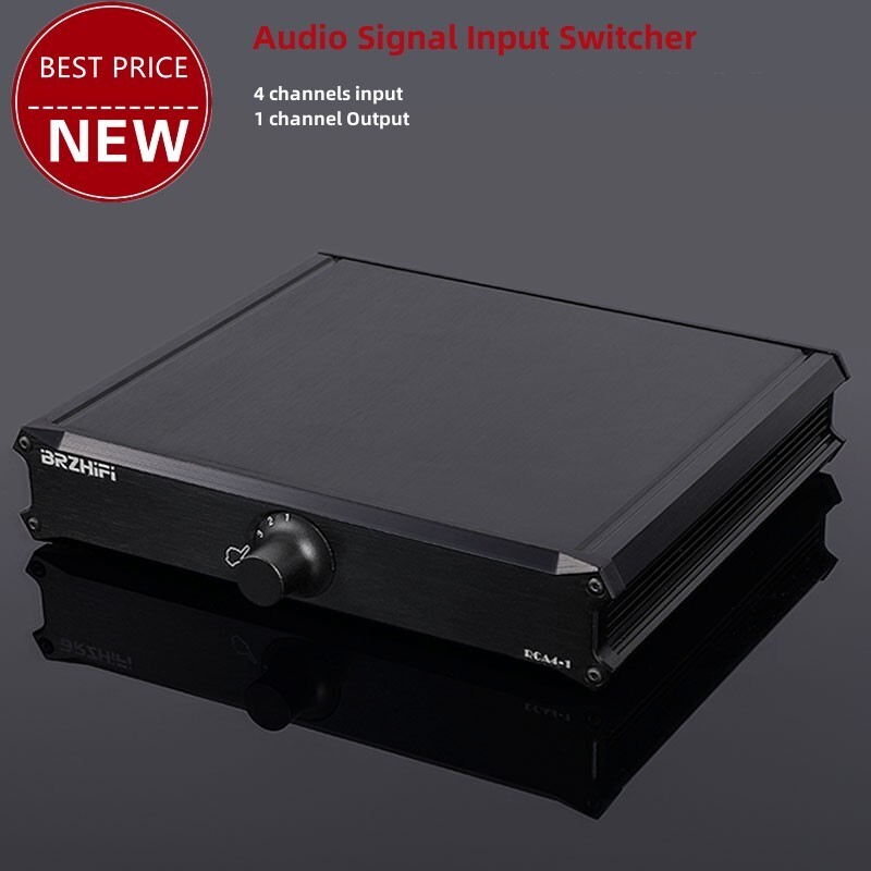 FV4 4CH Audio Signal Input Switcher ALPS Switch Passive Signal Controller tp2