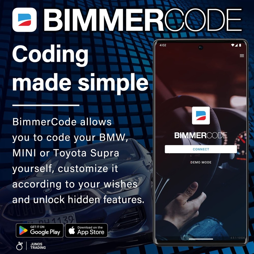 OBD2 Bluetooth Scanner for BimmerCode & MotoScan iOS Android Windows