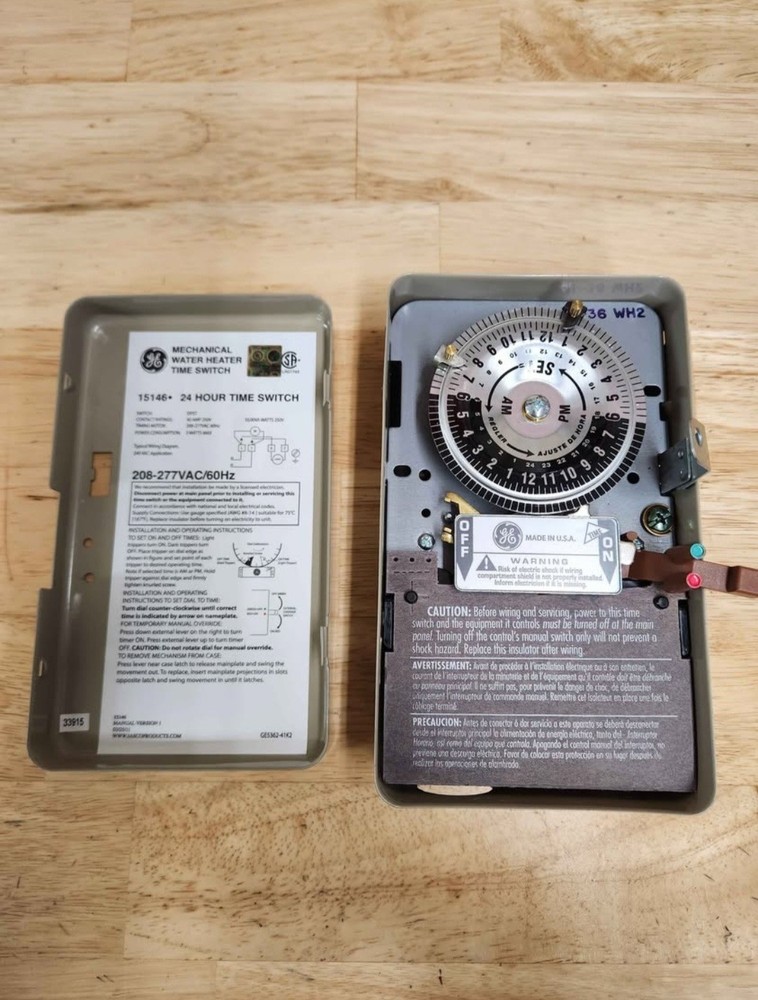 GE Water Heater Timer Switch 240 volt Heavy-Duty Electrical
