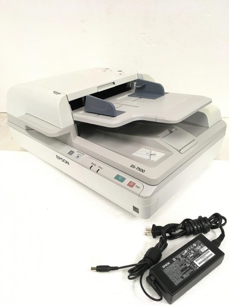 Epson WorkForce DS-7500 Sheetfed Document Scanner w/ 11K Scan Count, AC Adapter
