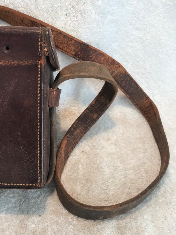 WW1 British Army Galvanometer Leather Carrier Case