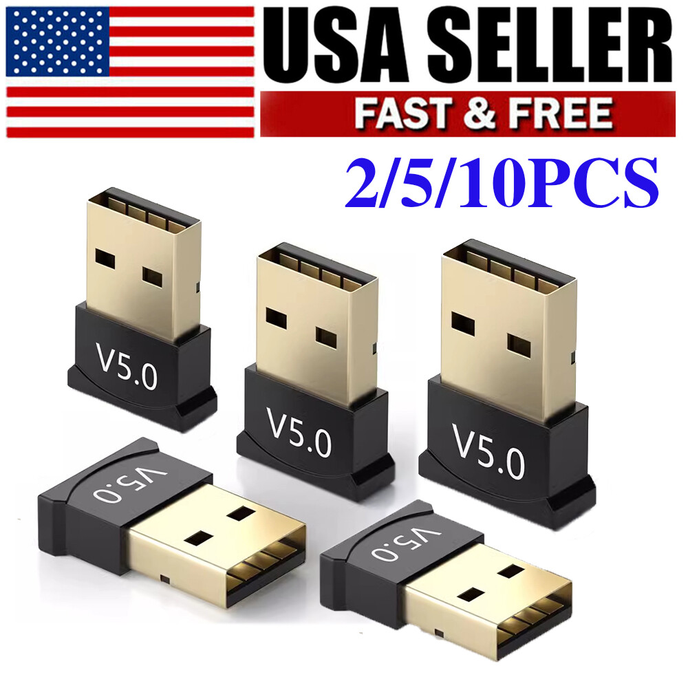 USB Bluetooth 5.0 Wireless Audio Adapter Dongle for PC/TV Stereo Music Receiver