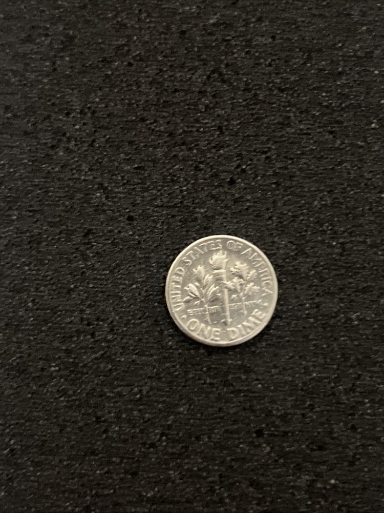 1957 Dime Silver DDO On Date 7 Struck Off Center Error