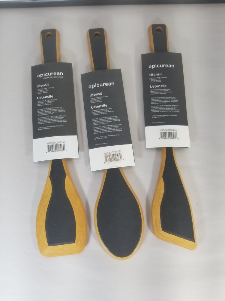 Epicurean Frank Lloyd Wright Collection 3 Piece Utensils Tool Set 13.5" New