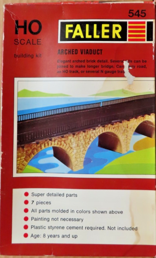 Faller ARCHED VIADUCT Kit 545 HO Scale NEW