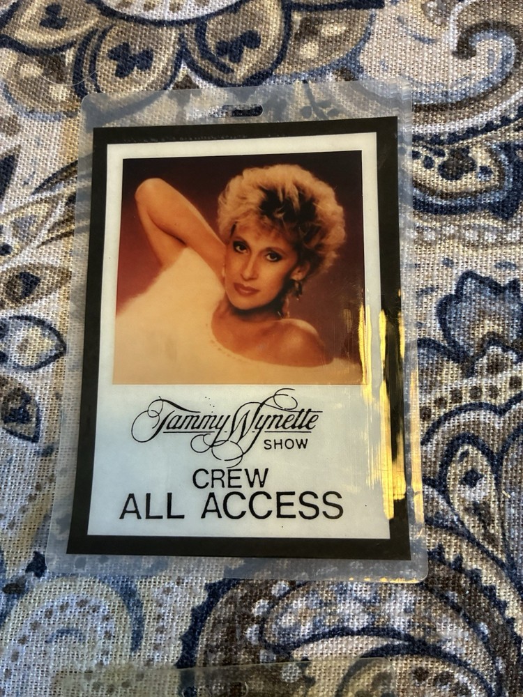 Tammy Wynette Back Stage Passes.