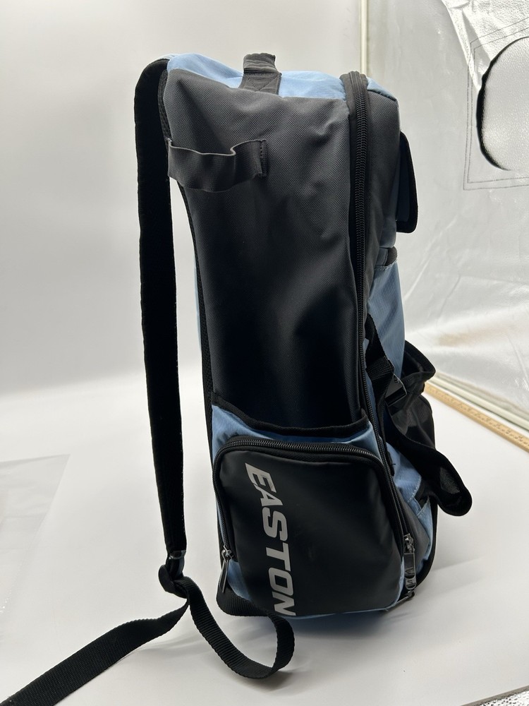 Easton Ghost Baseball Softball Backpack Light Blue/Black Bat Compartment