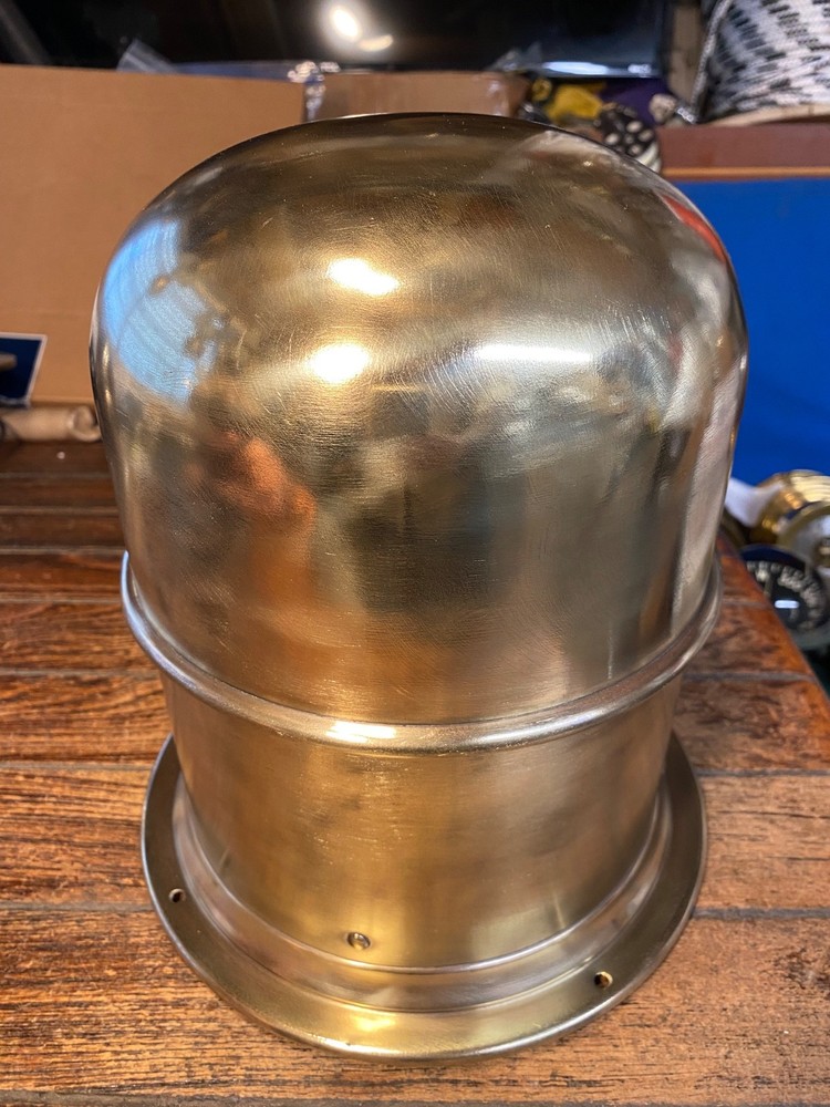 Vintage Danforth Constellation Binnacle Mount Compass 5" Card, Led, Closing Hood
