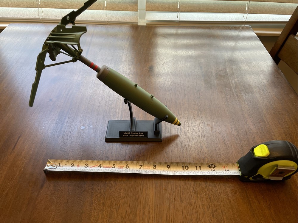 3D Printed Replica Mk82 Snake Eye Bomb