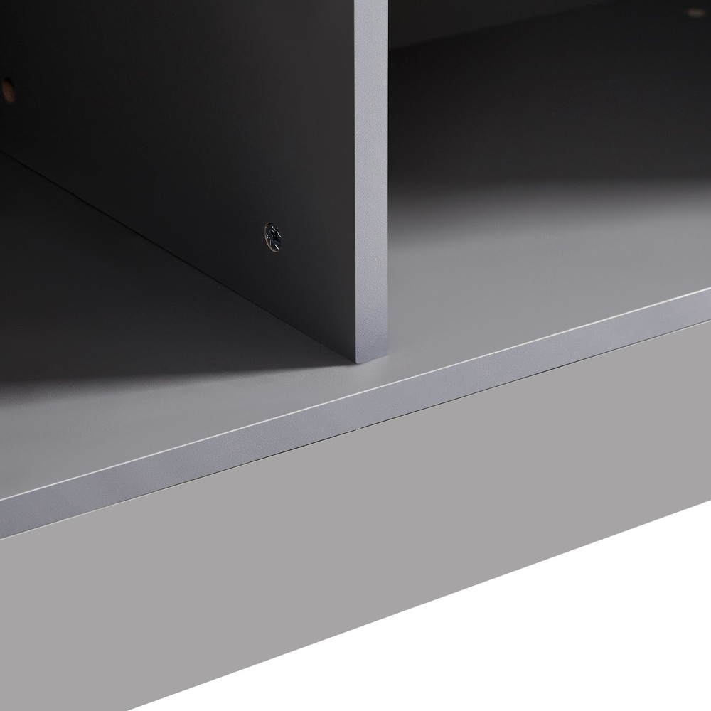 60.6'' Freestanding Display Cabinet with 2 Storage Drawers