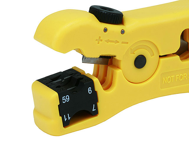 NEW UNIVERSAL CABLE WIRE JACKET STRIPPER w/CABLE CUTTER