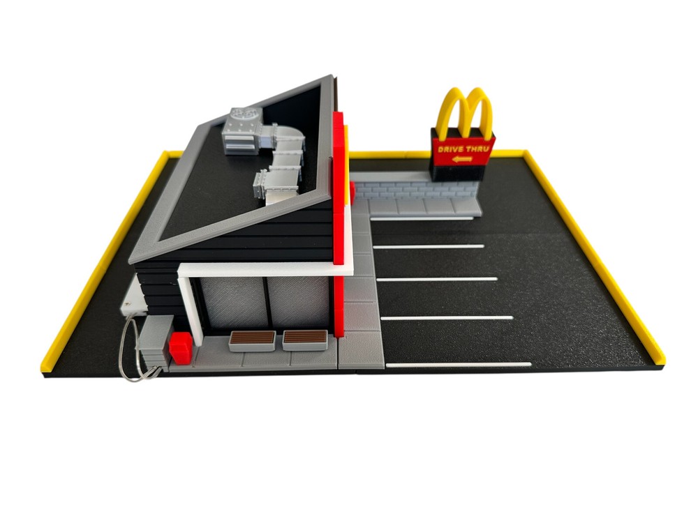 3D Printed Fast Food Resturant 164 Scale Diorama