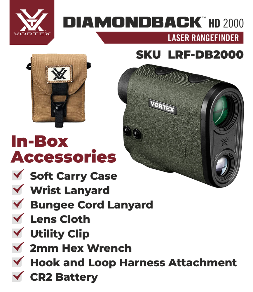 Vortex Optics Diamondback HD 2000 Laser Rangefinder LRF-DB2000