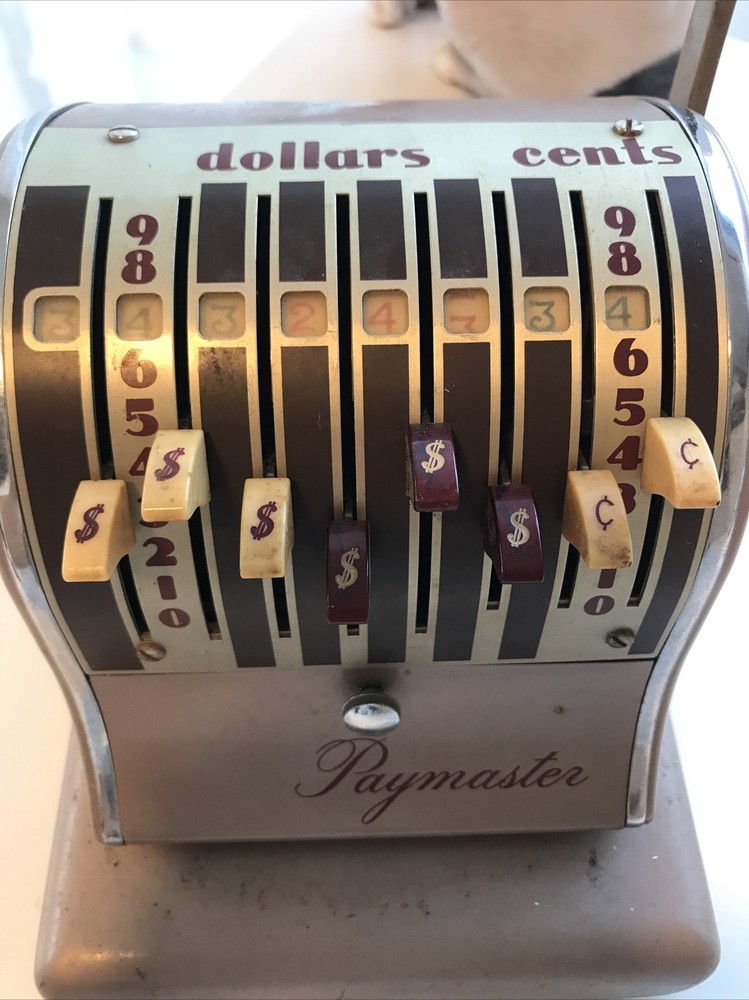 Paymaster antique vintage Check Writer