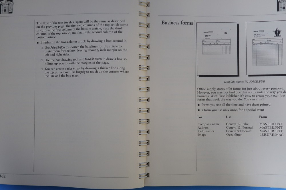 First Publish IBM Desktop Publishing Computer Program Software 5.25" Floppy Disc