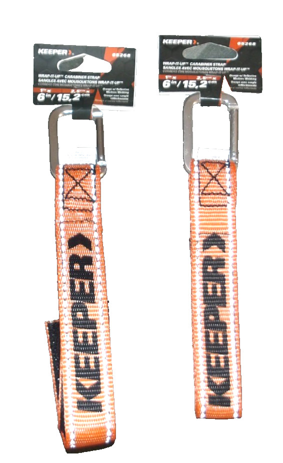 Keeper Two 6 inch Carabiner Sraps