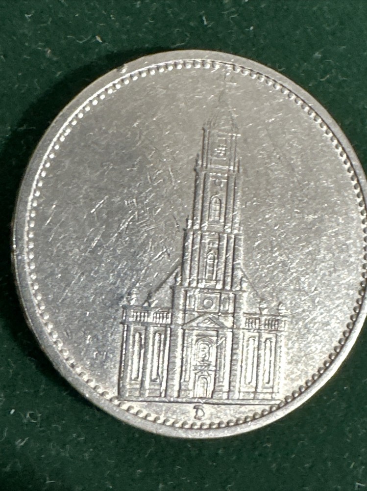 GERMANY 1935 D (Munich Mint )Silver . 900 Coin 5 MARK’s