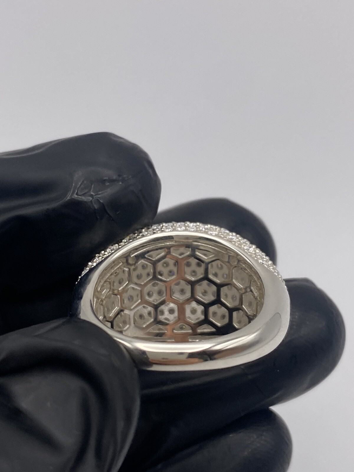 Men's Solid 925 Silver MOISSANITE Passes Pen Tester Pinky Ring Hip Hop