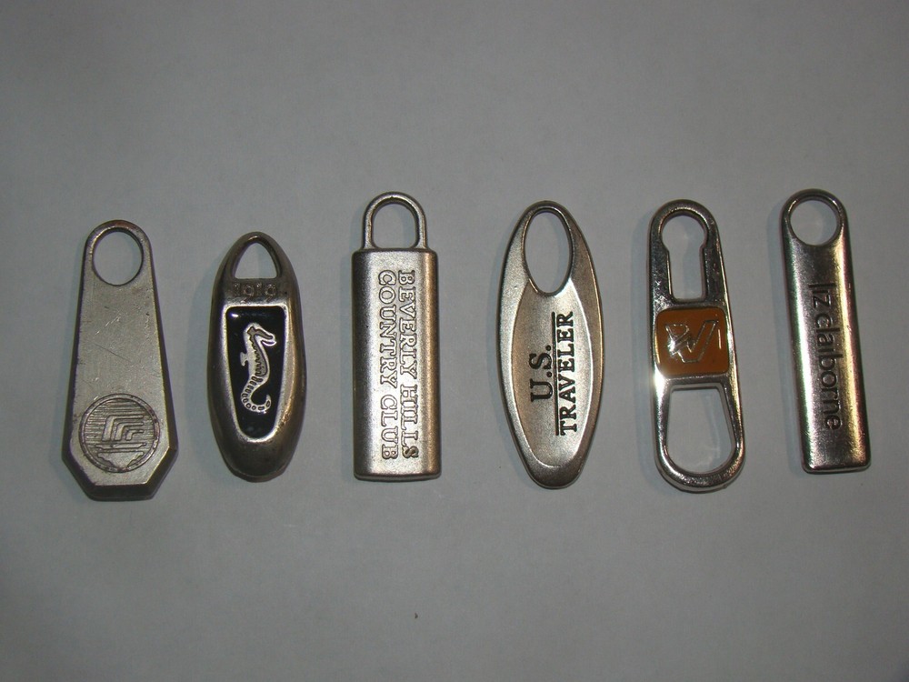 Lot of (6) Luggage Replacement Zipper Pulls