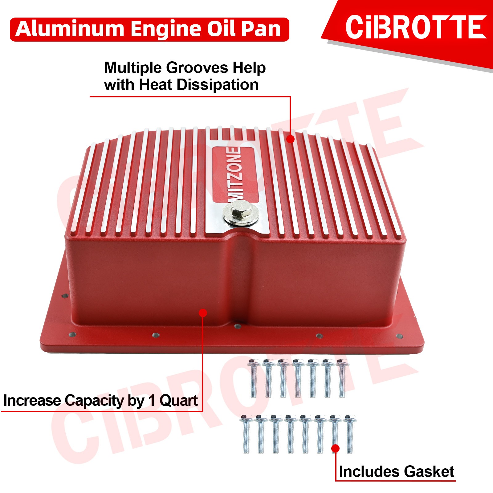 Aluminum Oil Pan for 2011-2026 Ford F-450 F-350 F-250 Super Duty 6.7L Diesel