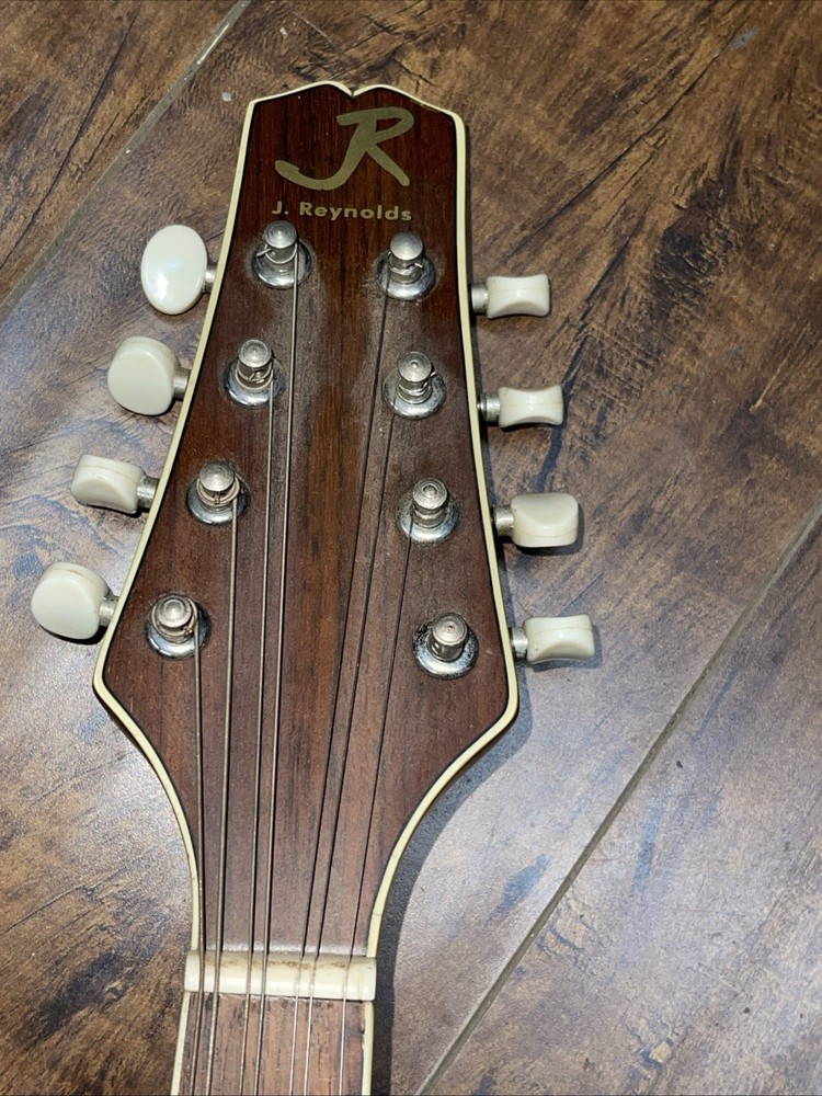 Vintage J. Reynolds A-style mandolin 8 Strings Without Case Missing 1 String